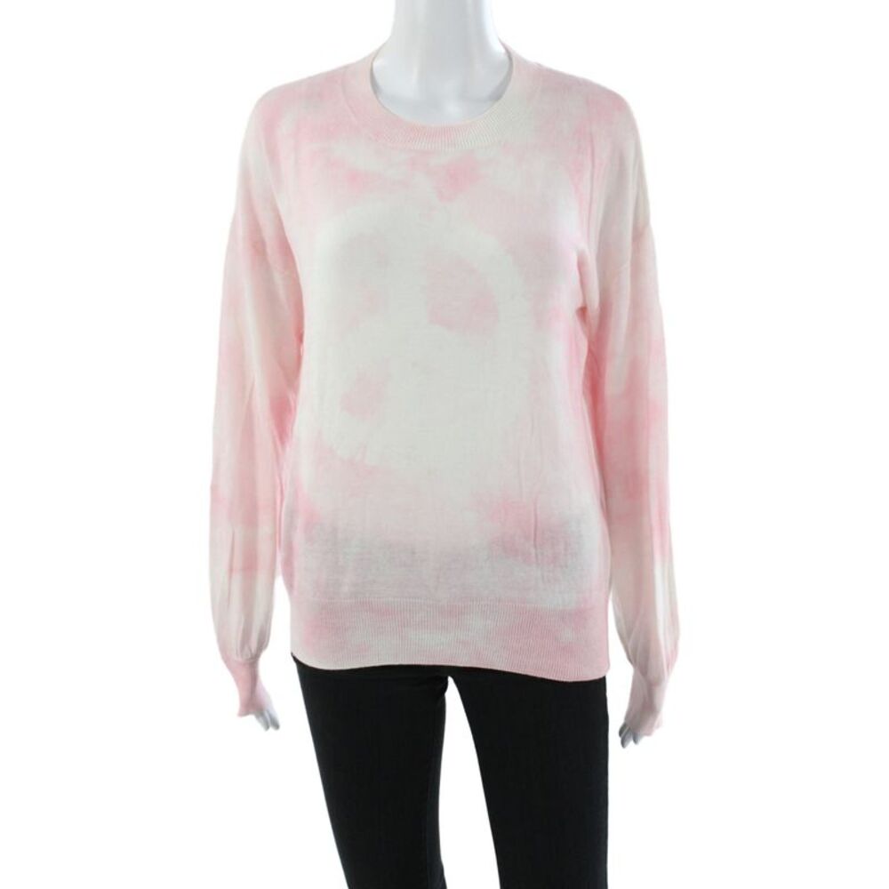 27 Miles Womens Tie Dye Cotton Pullover Pink Size XS